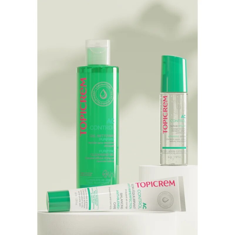 Topicrem AC Purifying Cleansing Gel globinsko čistilni gel za mastno občutljivo kožo 200 ml