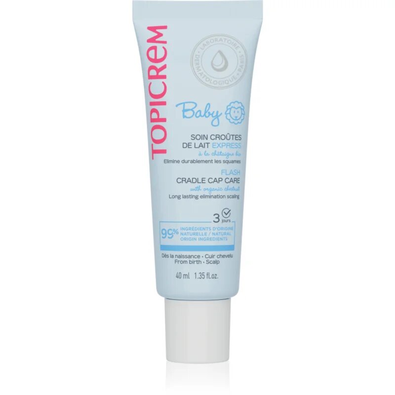 Topicrem BABY Cradle Cap Care gel za nego luskave kože za otroke od rojstva 40 ml