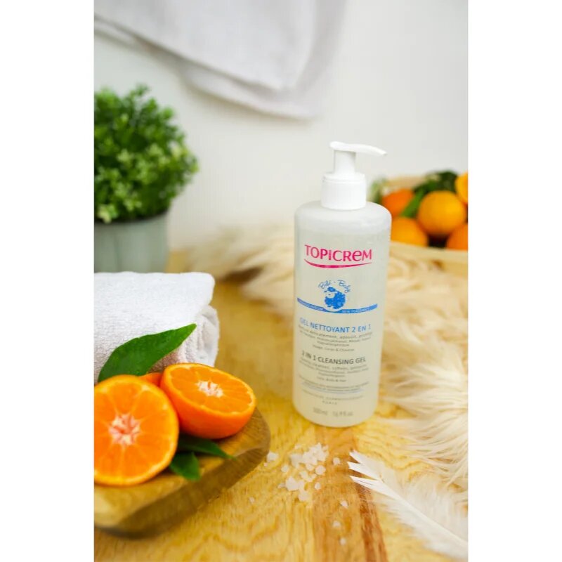 Topicrem BABY My 1st Cleansing Gel 2in1 gel za umivanje za telo in lase za otroke od rojstva 500 ml