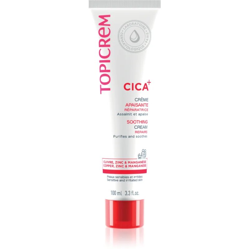 Topicrem CICA Soothing Cream obnovitvena krema 100 ml