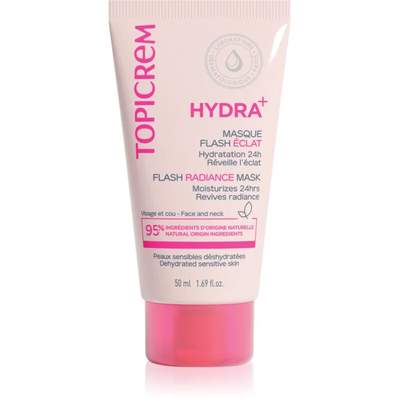 Topicrem Hydra+ Flash Radiance Mask vlažilna in posvetlitvena maska 50 ml