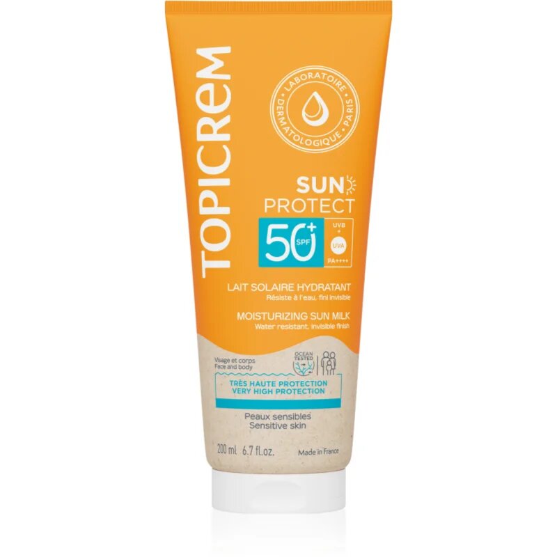 Topicrem Sun Protect Moisturizing Sun Milk SPF50+ vlažilni losjon za sončenje SPF 50+ 200 ml