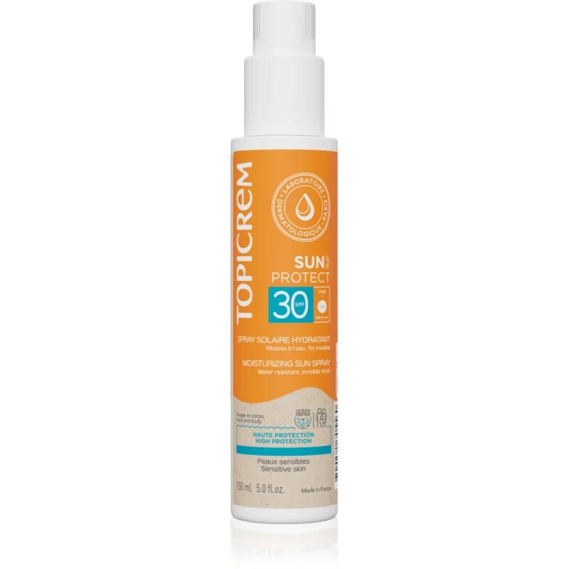 Topicrem Sun Protect Moisturizing Sun Spray zaščitno pršilo z vlažilnim učinkom SPF 30 150 ml