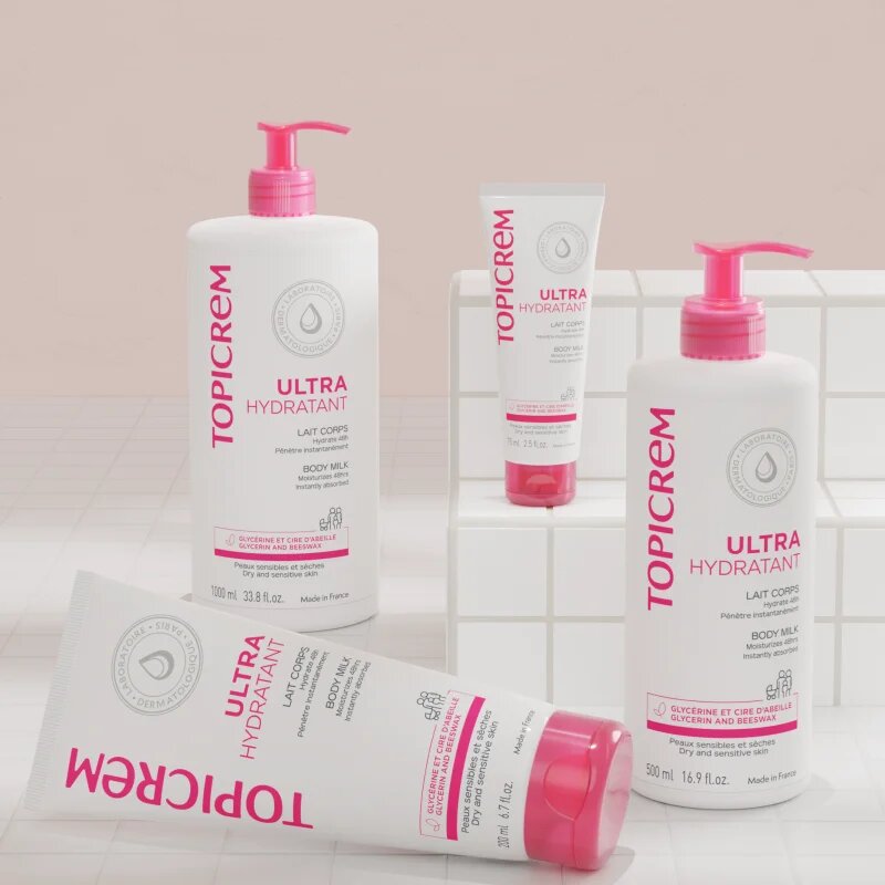 Topicrem UH BODY Ultra-Moisturizing Body Milk globinsko vlažilno mleko za telo za suho in občutljivo kožo 200 ml
