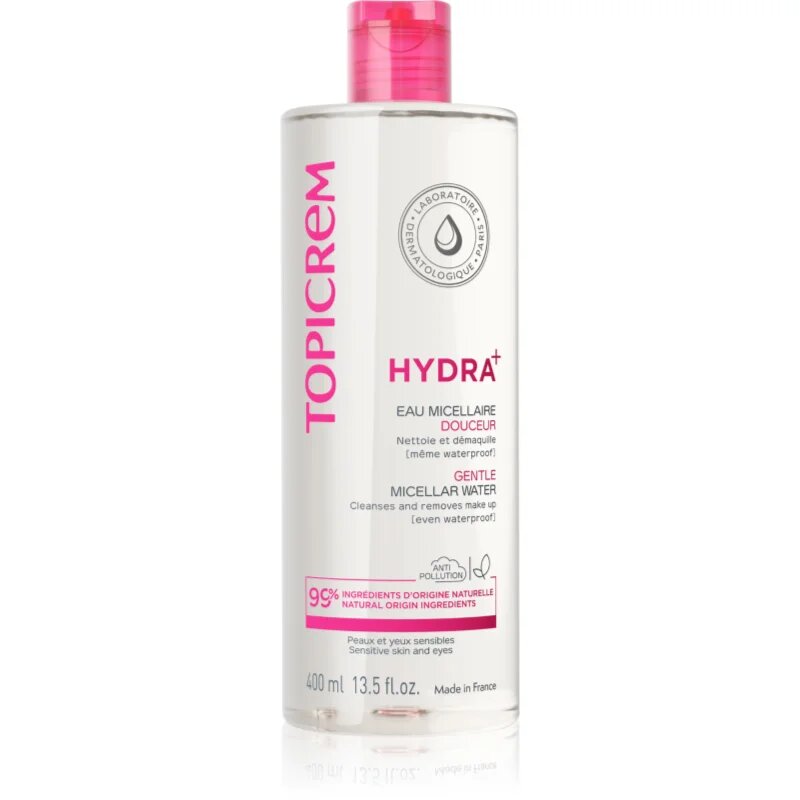 Topicrem UH FACE Gentle Micellar Water nežna čistilna micelarna voda za občutljivo kožo in oči 400 ml