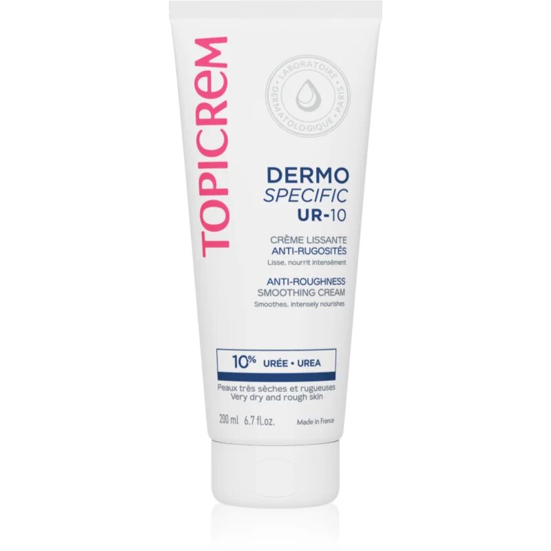 Topicrem UR-10 Anti-Roughness Smoothing Cream krema za telo za ekstra suho kožo 200 ml