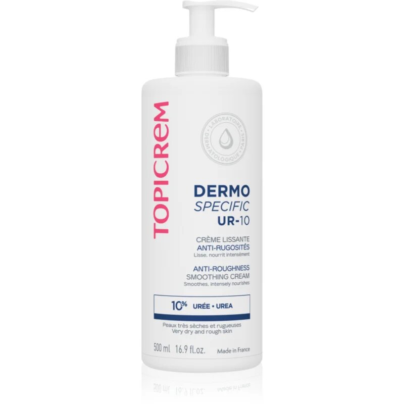 Topicrem UR-10 Anti-Roughness Smoothing Cream krema za telo za ekstra suho kožo 500 ml