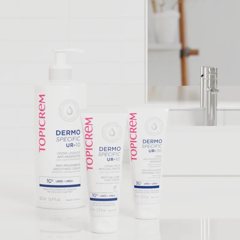 Topicrem UR-10 Anti-Roughness Smoothing Cream krema za telo za ekstra suho kožo 500 ml
