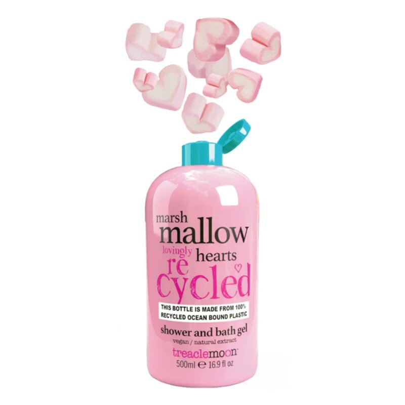 Treaclemoon Marshmallow Hearts gel za prhanje in kopanje 500 ml