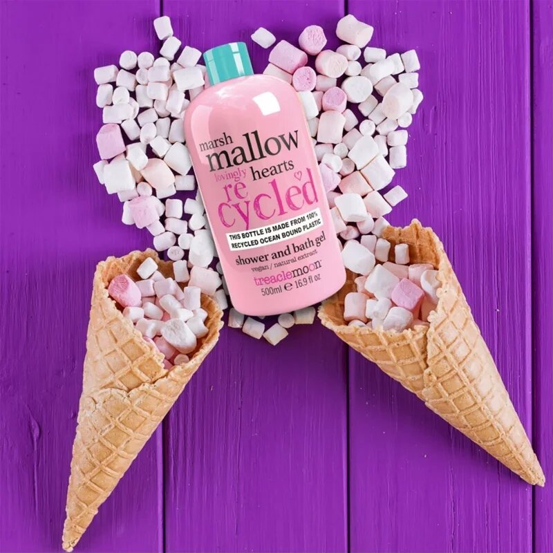 Treaclemoon Marshmallow Hearts gel za prhanje in kopanje 500 ml