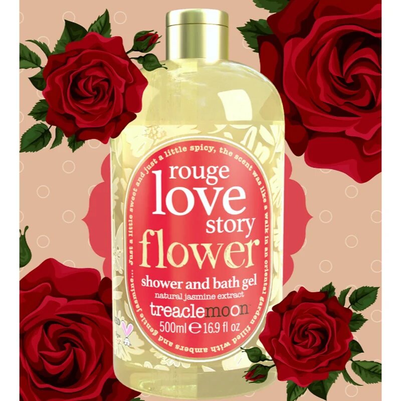 Treaclemoon Rouge Love gel za prhanje in kopanje 500 ml