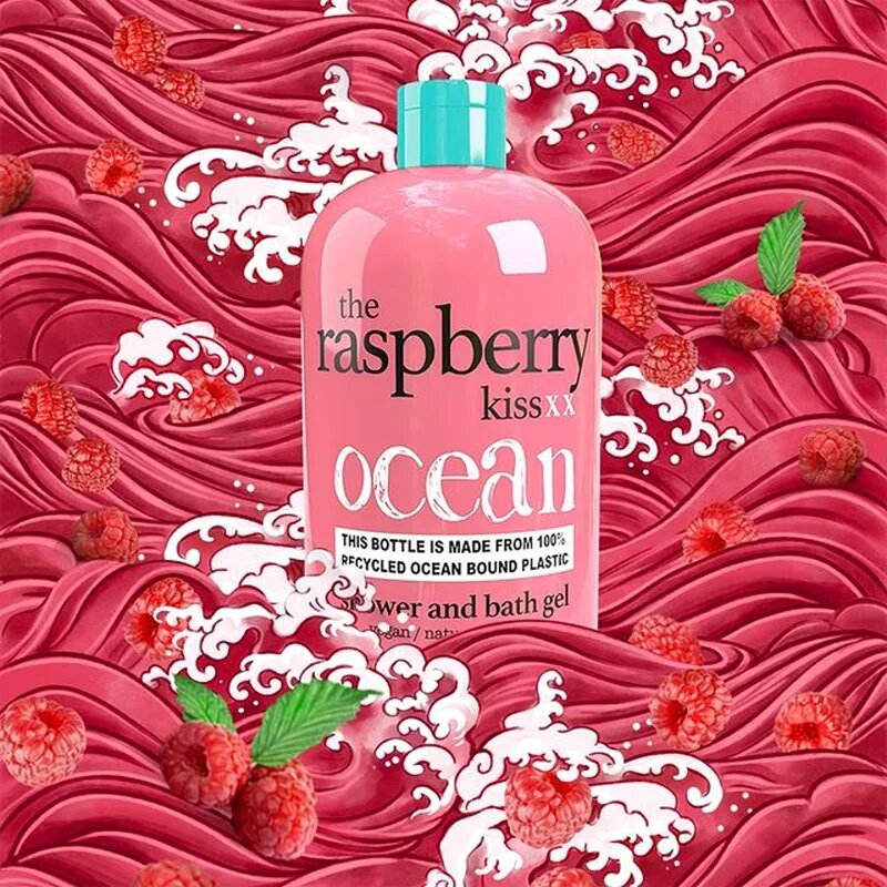 Treaclemoon The Raspberry Kiss gel za prhanje in kopanje 500 ml