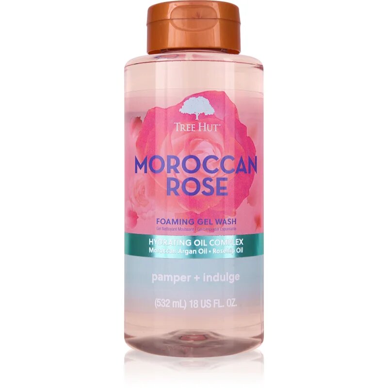 Tree Hut Moroccan Rose Foaming Gel Wash penasti gel za prhanje 532 ml