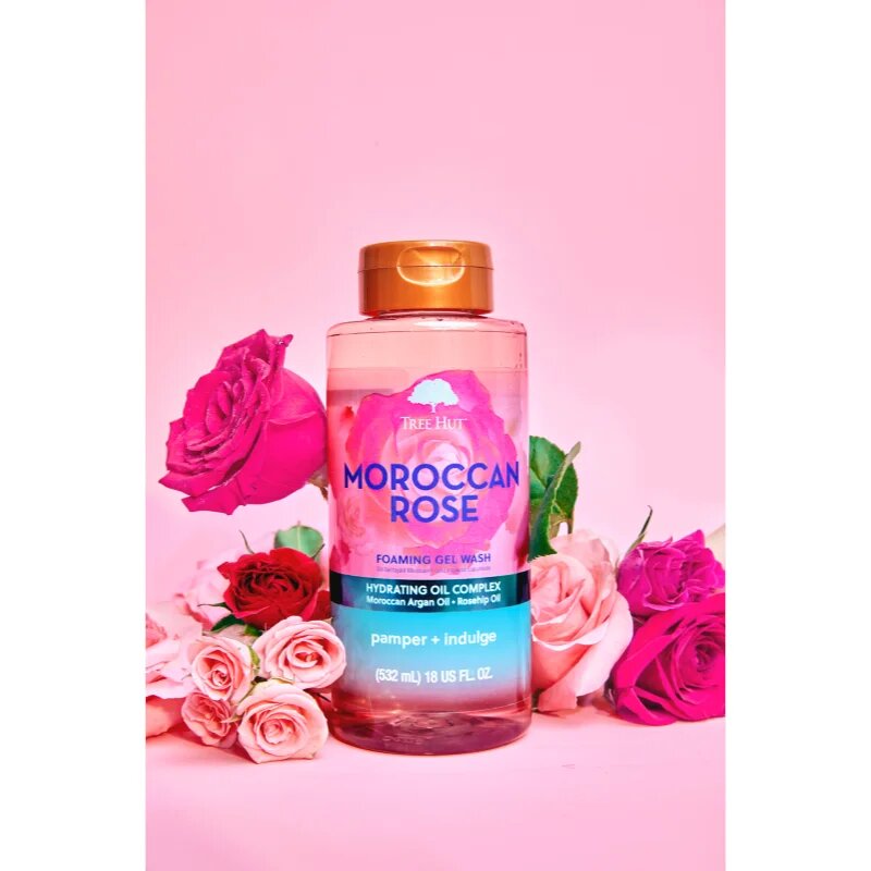 Tree Hut Moroccan Rose Foaming Gel Wash penasti gel za prhanje 532 ml