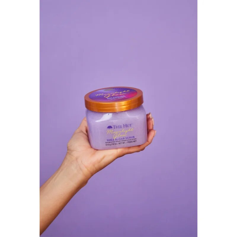 Tree Hut Shea Sugar Scrub Moonlight Glow sladkorni piling za telo 510 g