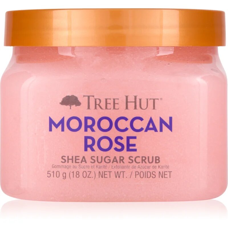 Tree Hut Shea Sugar Scrub Moroccan Rose sladkorni piling z karitejevim maslom 510 g