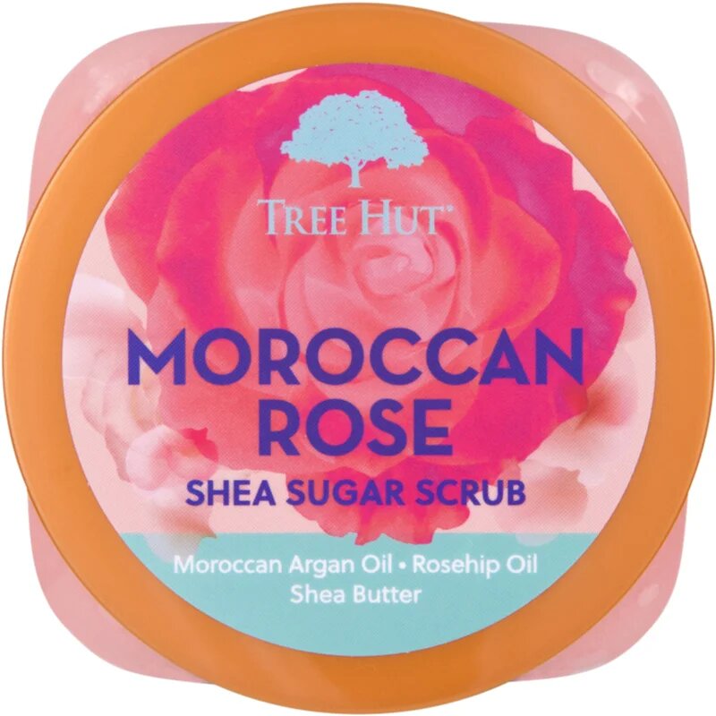 Tree Hut Shea Sugar Scrub Moroccan Rose sladkorni piling z karitejevim maslom 510 g