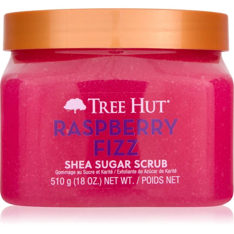 Tree Hut Shea Sugar Scrub Raspberry Fizz sladkorni piling z karitejevim maslom 510 g