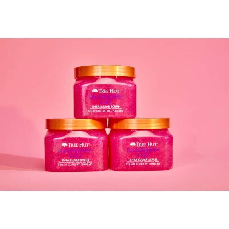 Tree Hut Shea Sugar Scrub Raspberry Fizz sladkorni piling z karitejevim maslom 510 g