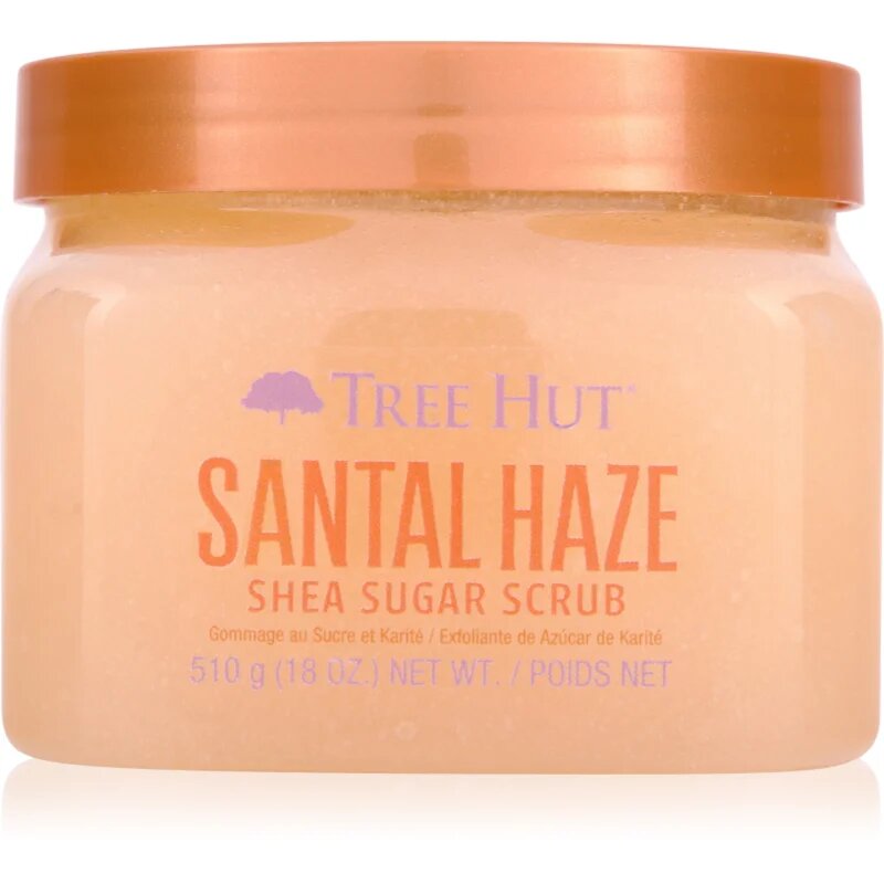 Tree Hut Shea Sugar Scrub Santal Haze sladkorni piling za telo 510 g