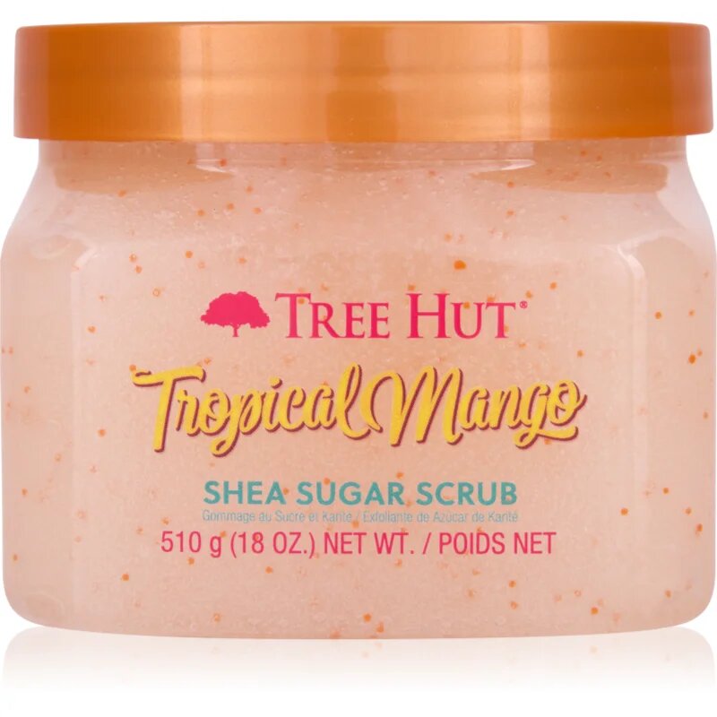 Tree Hut Shea Sugar Scrub Tropical Mango sladkorni piling z karitejevim maslom 510 g