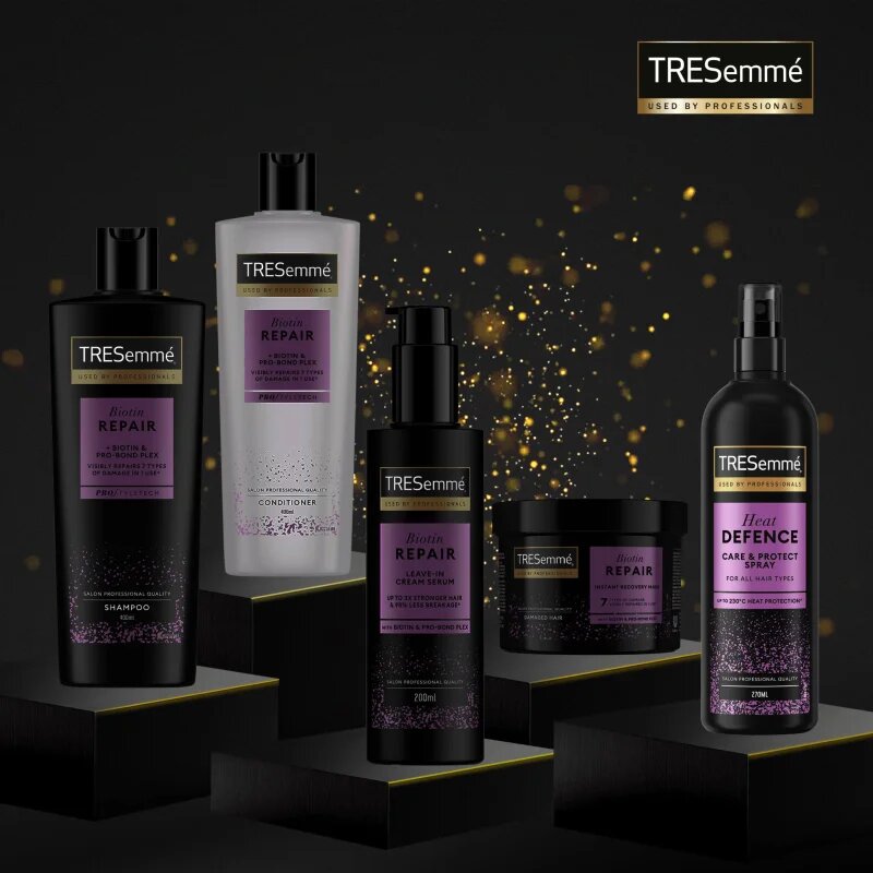 TRESemmé Heat Protection Defence Spray pršilo za zaščito las med toplotnim oblikovanjem z likalnikom ali kodralnikom 270 ml