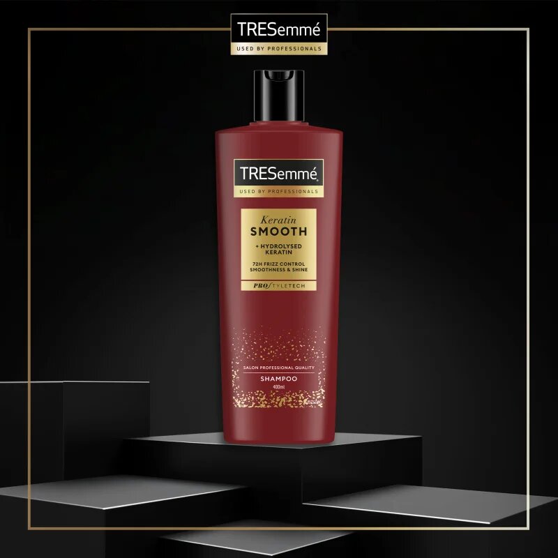 TRESemmé Keratin Smooth šampon s keratinom in oljem marule 400 ml
