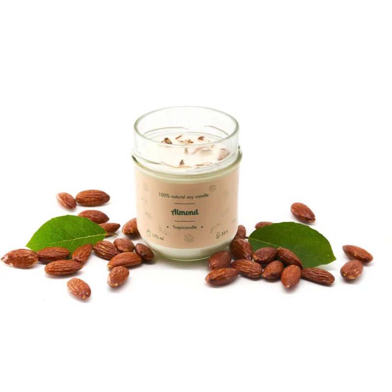 Tropicandle Almond dišeča sveča 170 ml