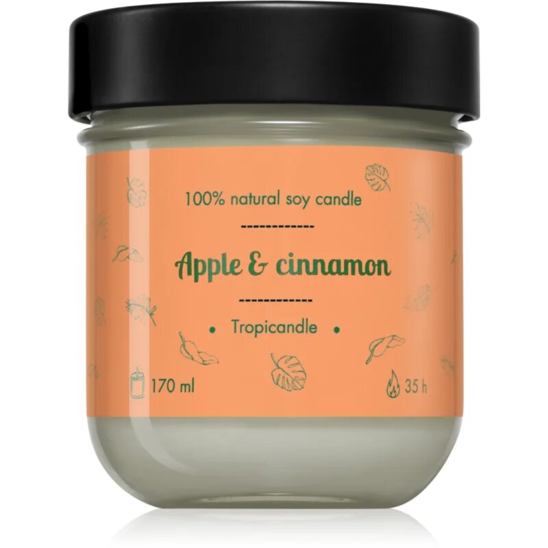 Tropicandle Apple & Cinnamon dišeča sveča 170 ml