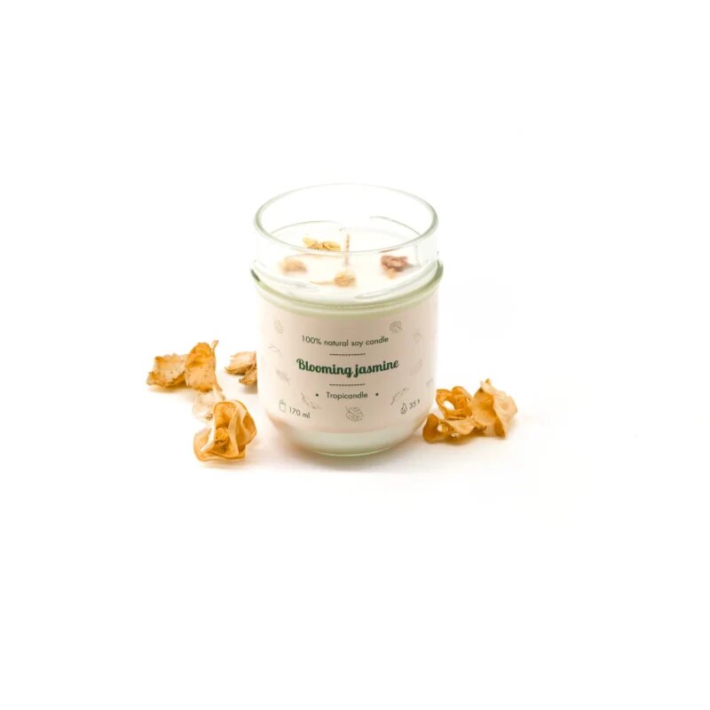 Tropicandle Blooming Jasmine dišeča sveča 170 ml