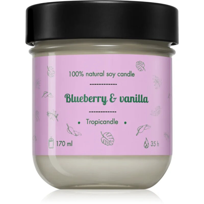 Tropicandle Blueberry & Vanilla dišeča sveča 170 ml