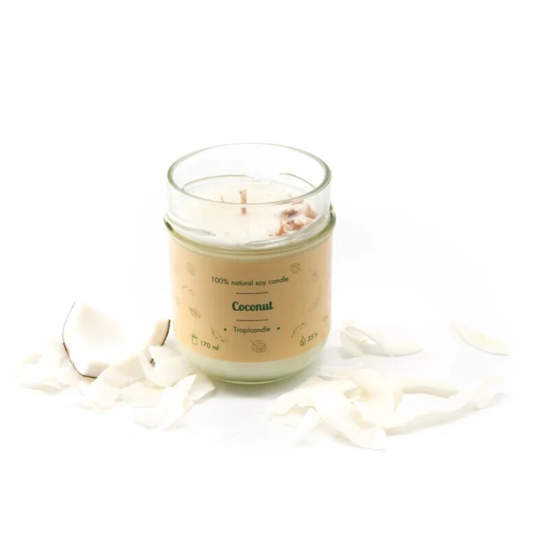 Tropicandle Coconut dišeča sveča 170 ml