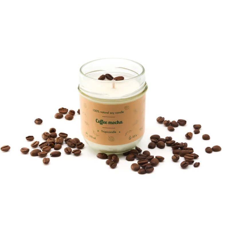 Tropicandle Coffee Mocha dišeča sveča 170 ml