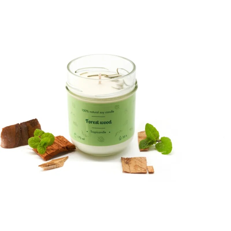 Tropicandle Forest Wood dišeča sveča 170 ml