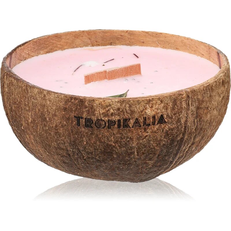 Tropicandle Frozen Cranberry dišeča sveča z lesenim stenjem 350 ml