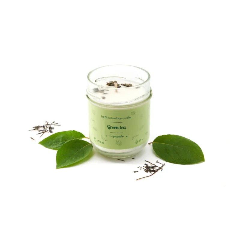 Tropicandle Green Tea dišeča sveča 170 ml