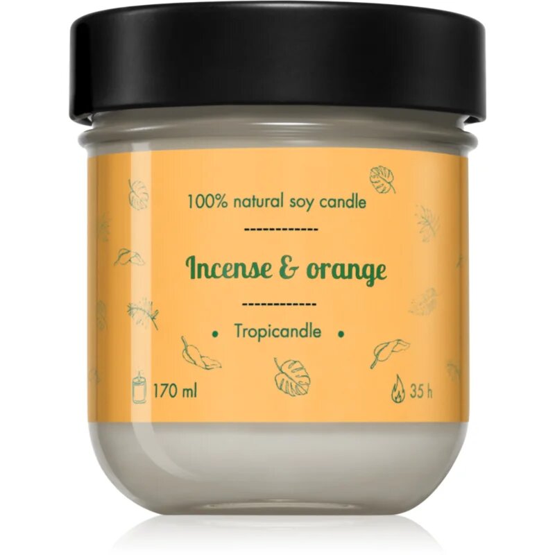 Tropicandle Incense & Orange dišeča sveča 170 ml