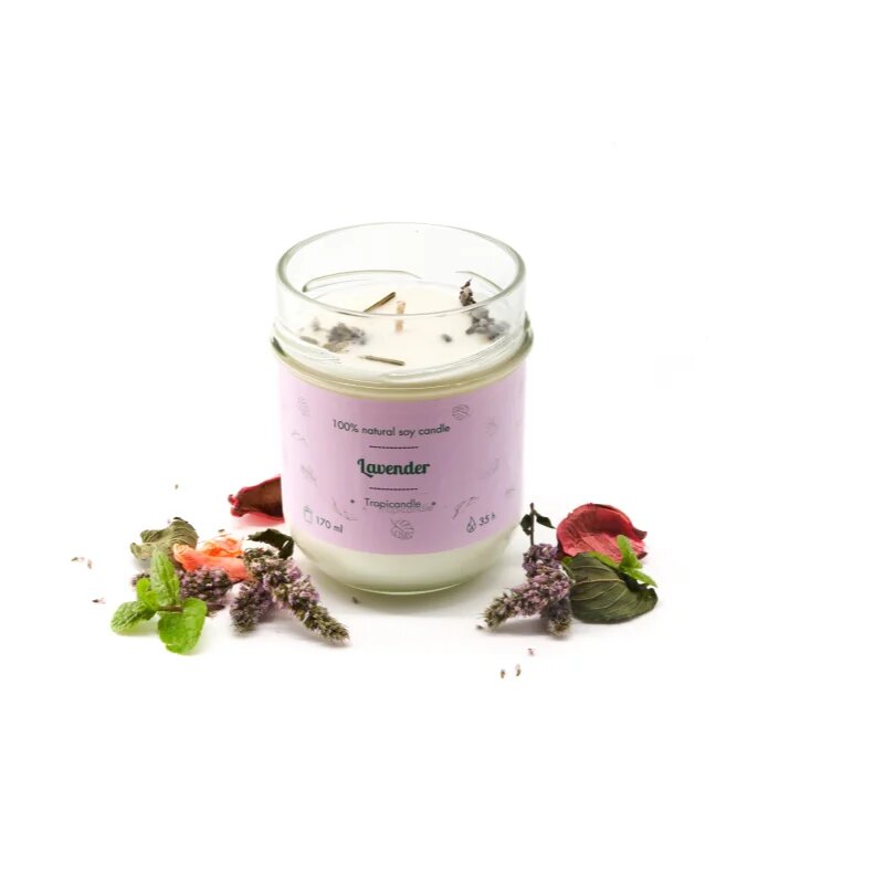 Tropicandle Lavender dišeča sveča 170 ml