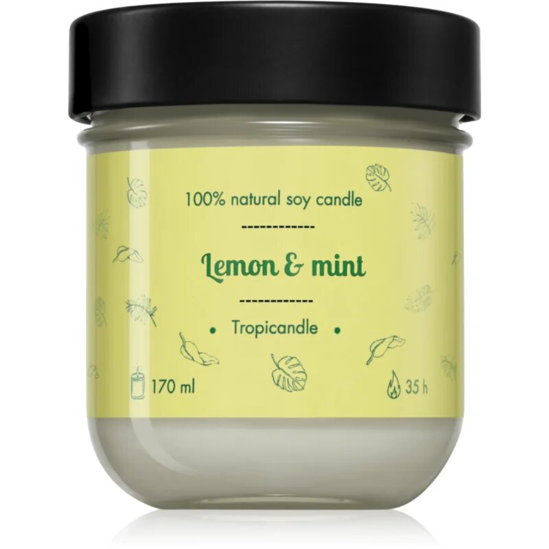 Tropicandle Lemon & Mint dišeča sveča 170 ml