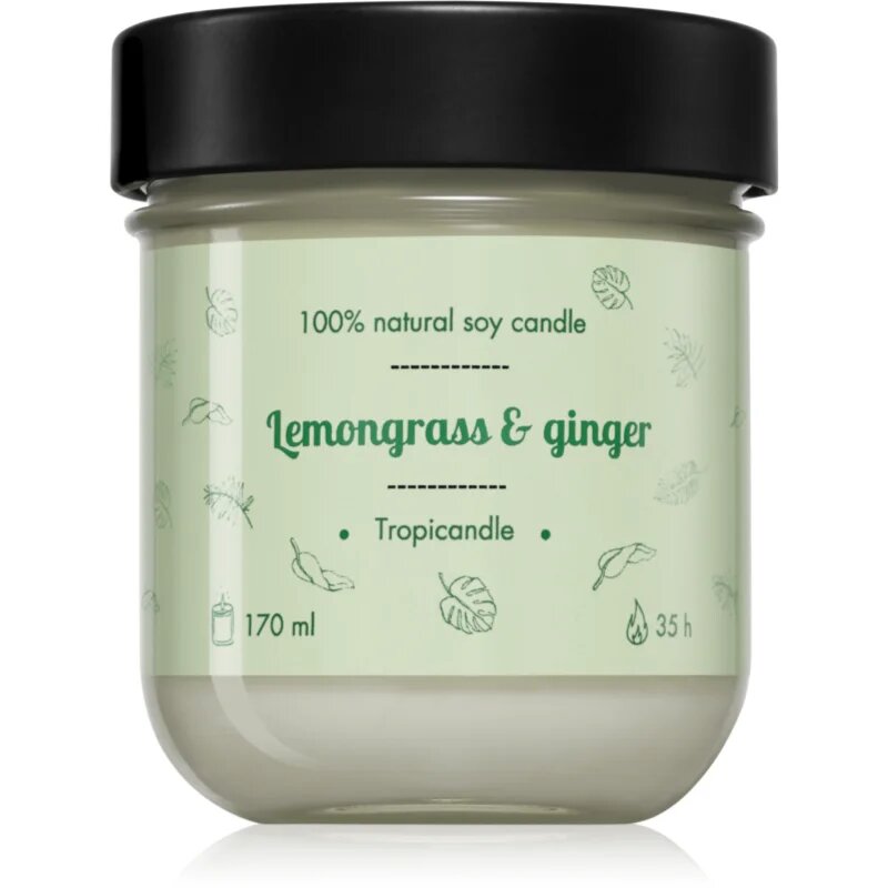 Tropicandle Lemongrass & Ginger dišeča sveča 170 ml