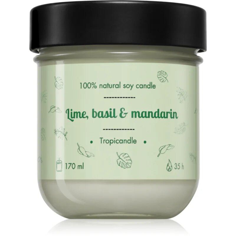 Tropicandle Lime Basil & Mandarin dišeča sveča 170 ml