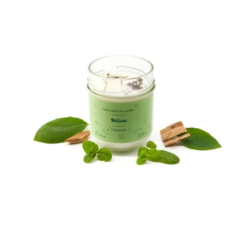 Tropicandle Melissa dišeča sveča 170 ml