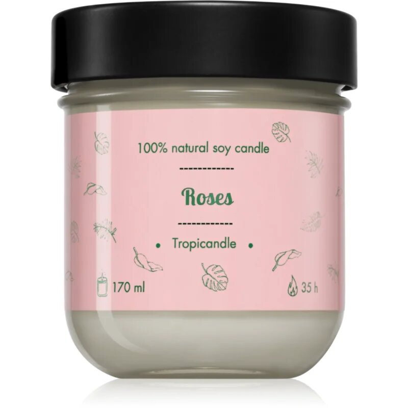 Tropicandle Roses dišeča sveča 170 ml
