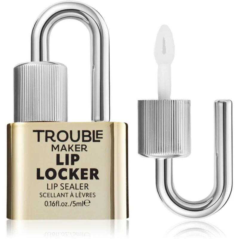 Trouble Maker Lip Locker Top Coat sijaj za ustnice za dolgoobstojen učinek 5 ml