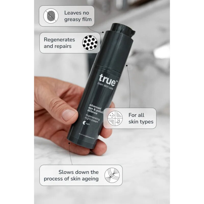 true men skin care Regenerating night cream nočna regeneracijska krema 50 ml
