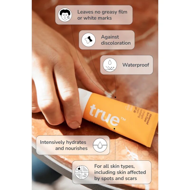 true men skin care Sun Care Ultralight Hydrating Cream SPF 30 vlažilna zaščitna krema SPF 30 50 ml