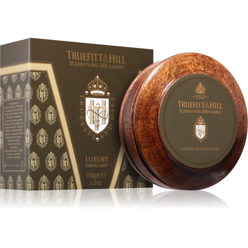 Truefitt & Hill St.James's Shaving Soap naravno trdo milo za britje 100 g