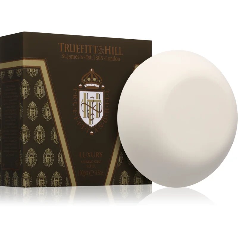 Truefitt & Hill St.James's Shaving Soap naravno trdo milo za britje nadomestno polnilo 100 g