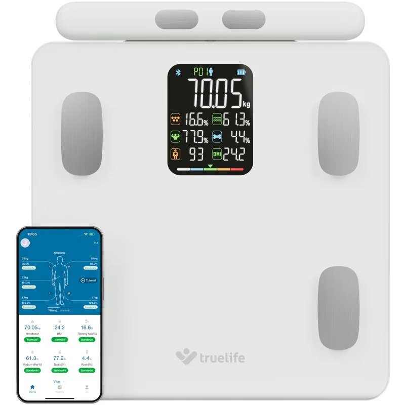TrueLife FitScale W8 osebna tehtnica White 1 kos