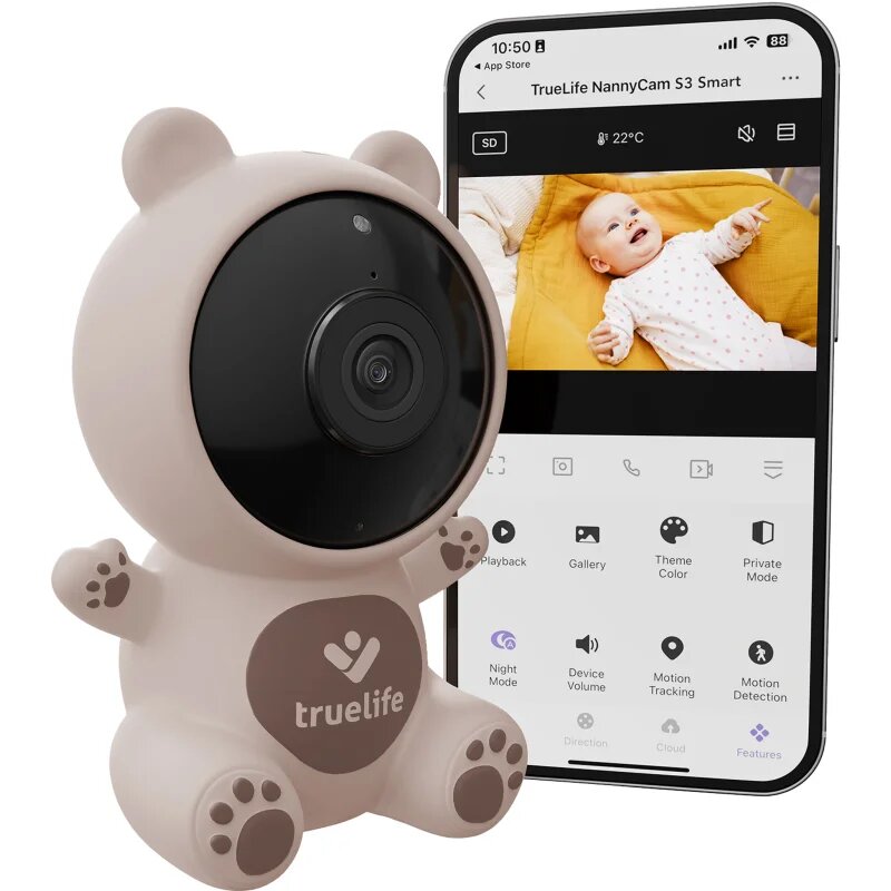 TrueLife NannyCam S3 Smart digitalna video varuška 1 kos